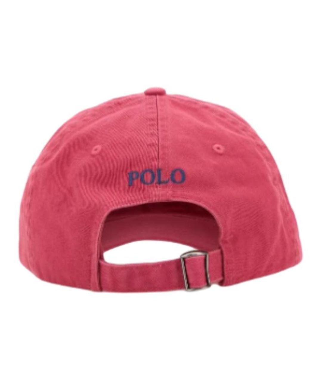 POLO RALPH LAUREN Розовая хлопковая кепка, фото 3