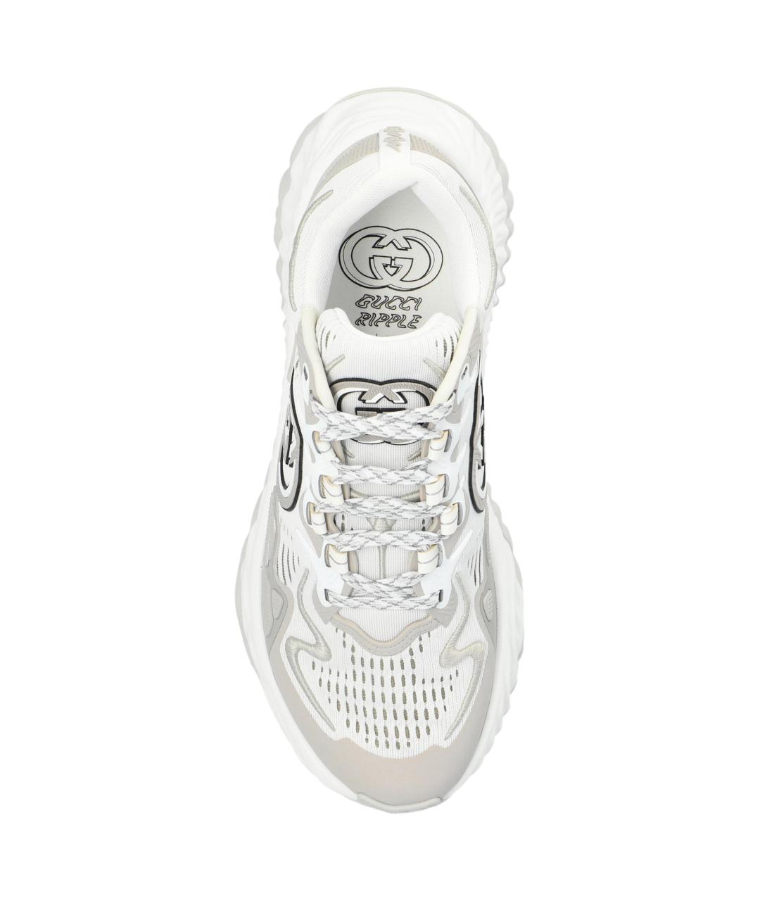 GUCCI Серые низкие кроссовки / кеды, фото 3