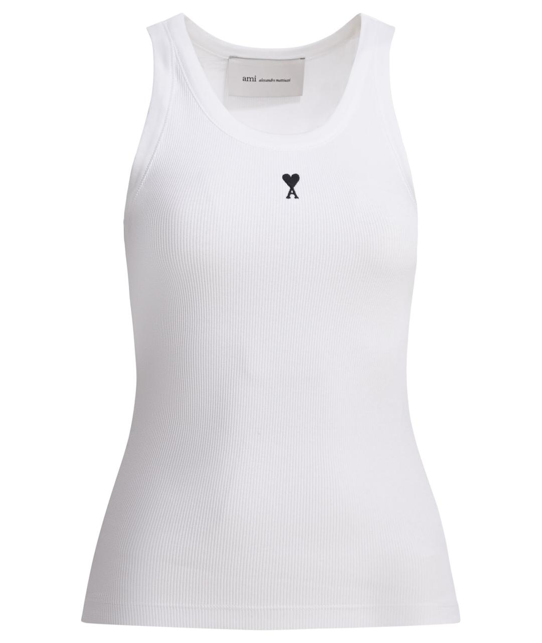 Ami Paris Белая хлопковая майка, фото 1