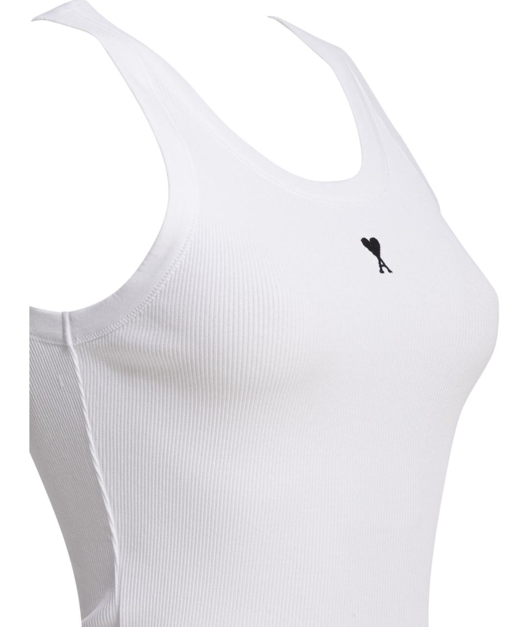 Ami Paris Белая хлопковая майка, фото 3