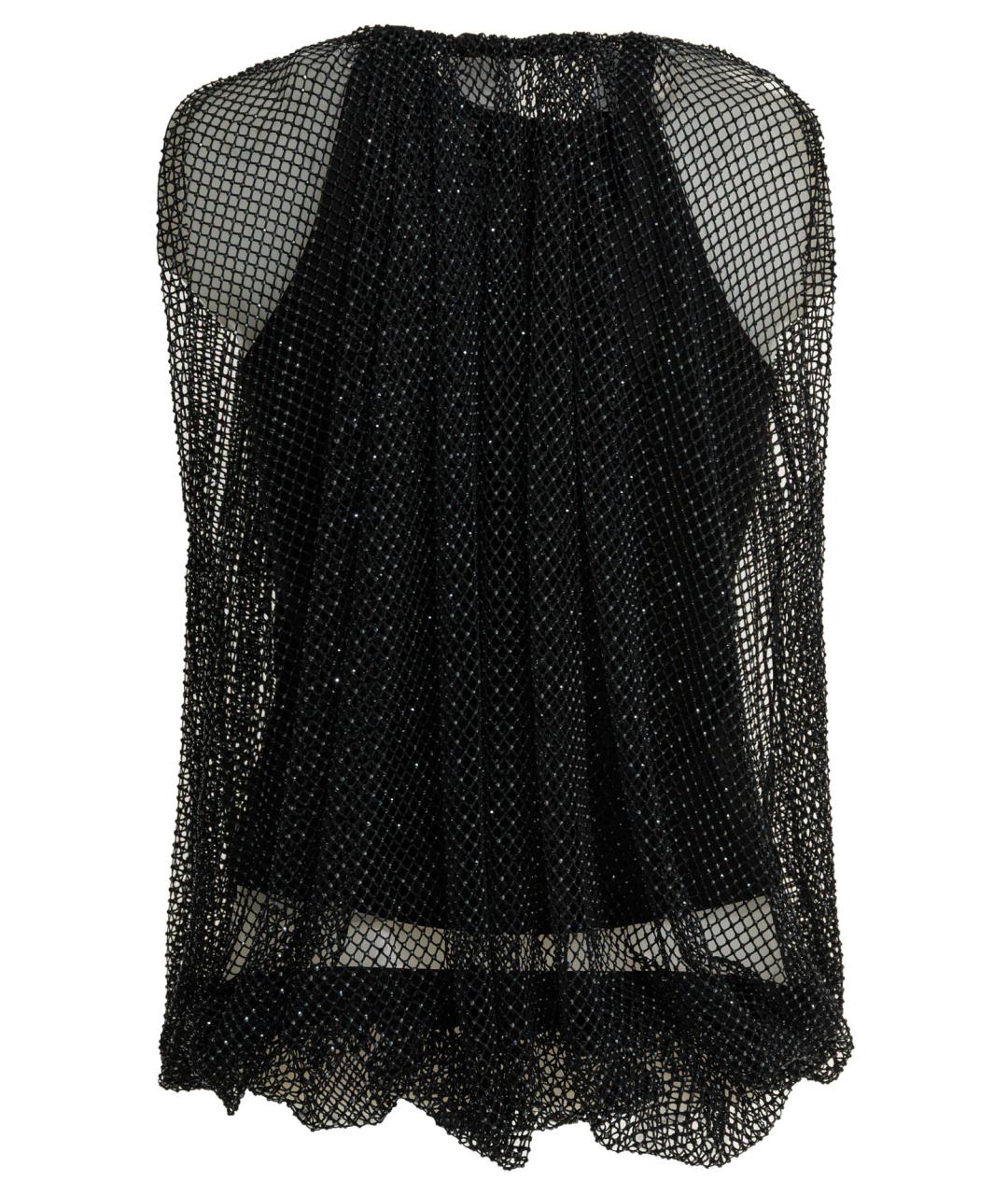 SPORTMAX Черная полиэстеровая блузы, фото 2