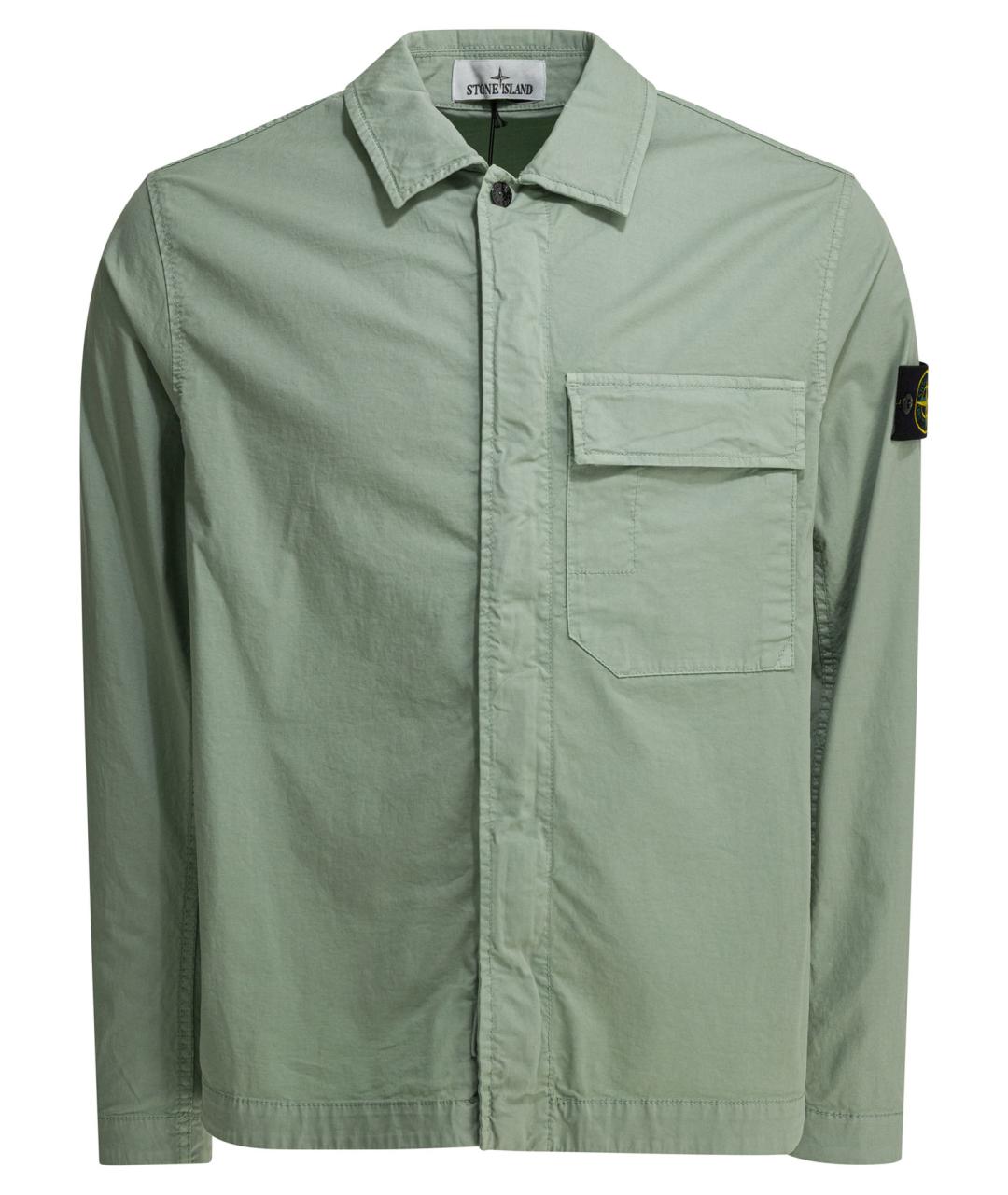 STONE ISLAND Зеленая хлопковая куртка, фото 1