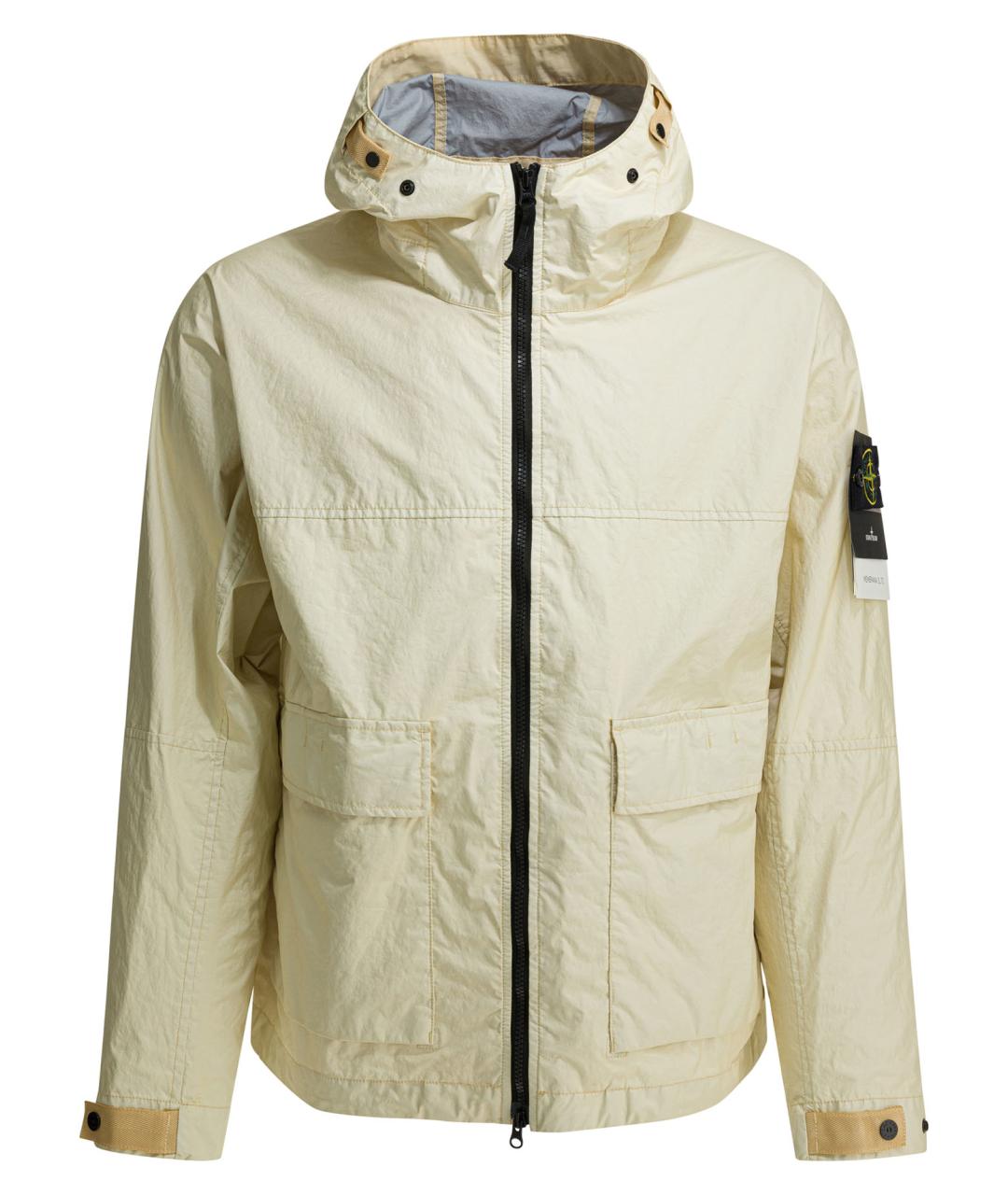 STONE ISLAND Бежевая полиамидовая куртка, фото 1