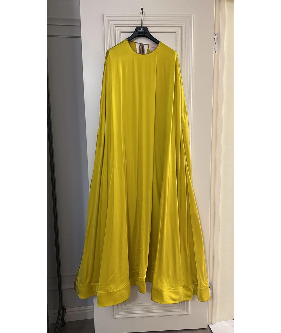 ROKSANDA Горчичное шелковое вечернее платье, фото 5