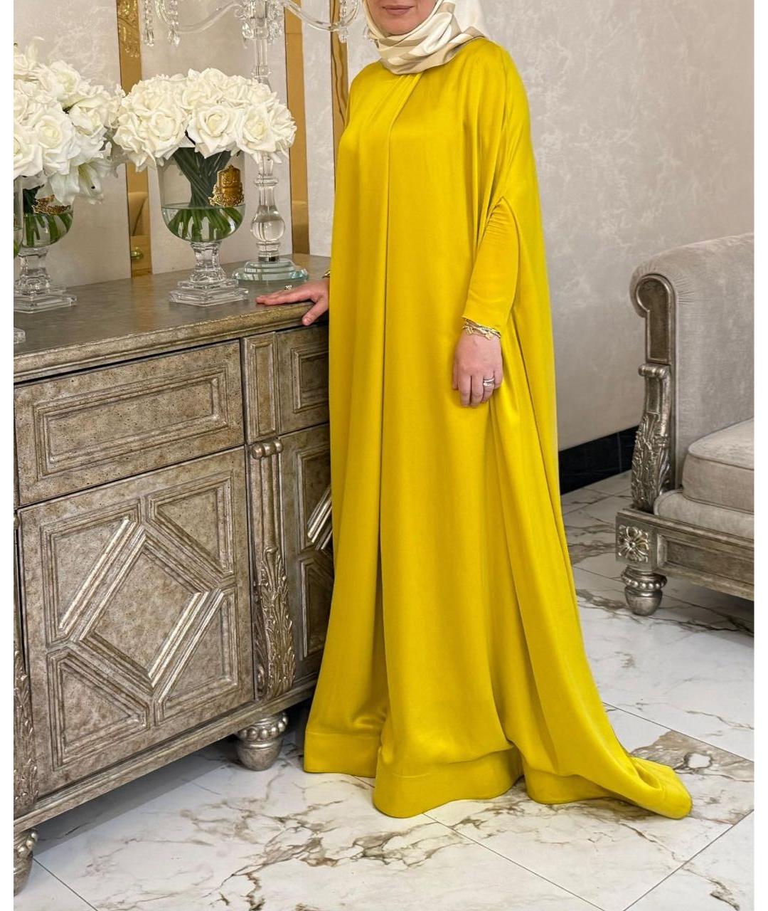 ROKSANDA Горчичное шелковое вечернее платье, фото 3