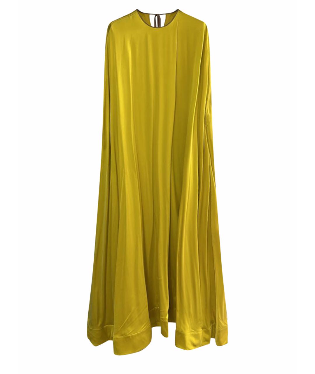 ROKSANDA Горчичное шелковое вечернее платье, фото 1