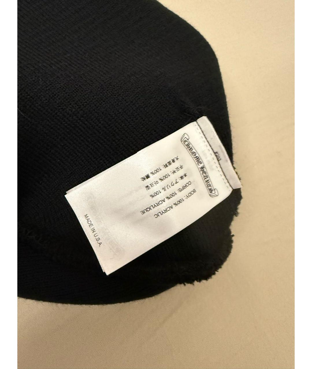 CHROME HEARTS Черная шапка, фото 3