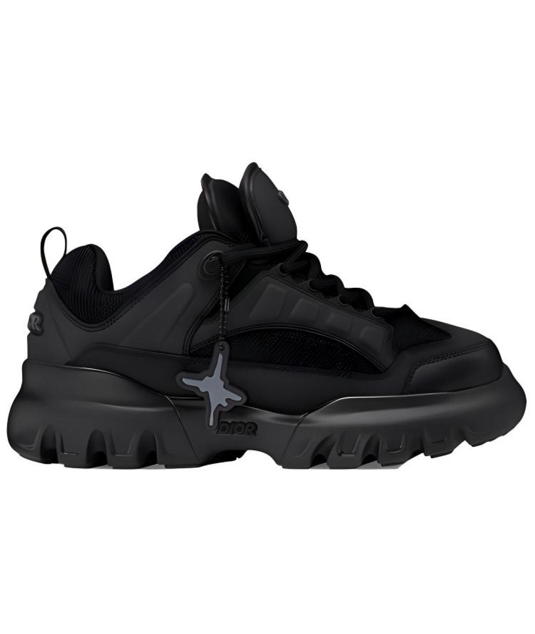 CHRISTIAN DIOR Черные низкие кроссовки / кеды, фото 1