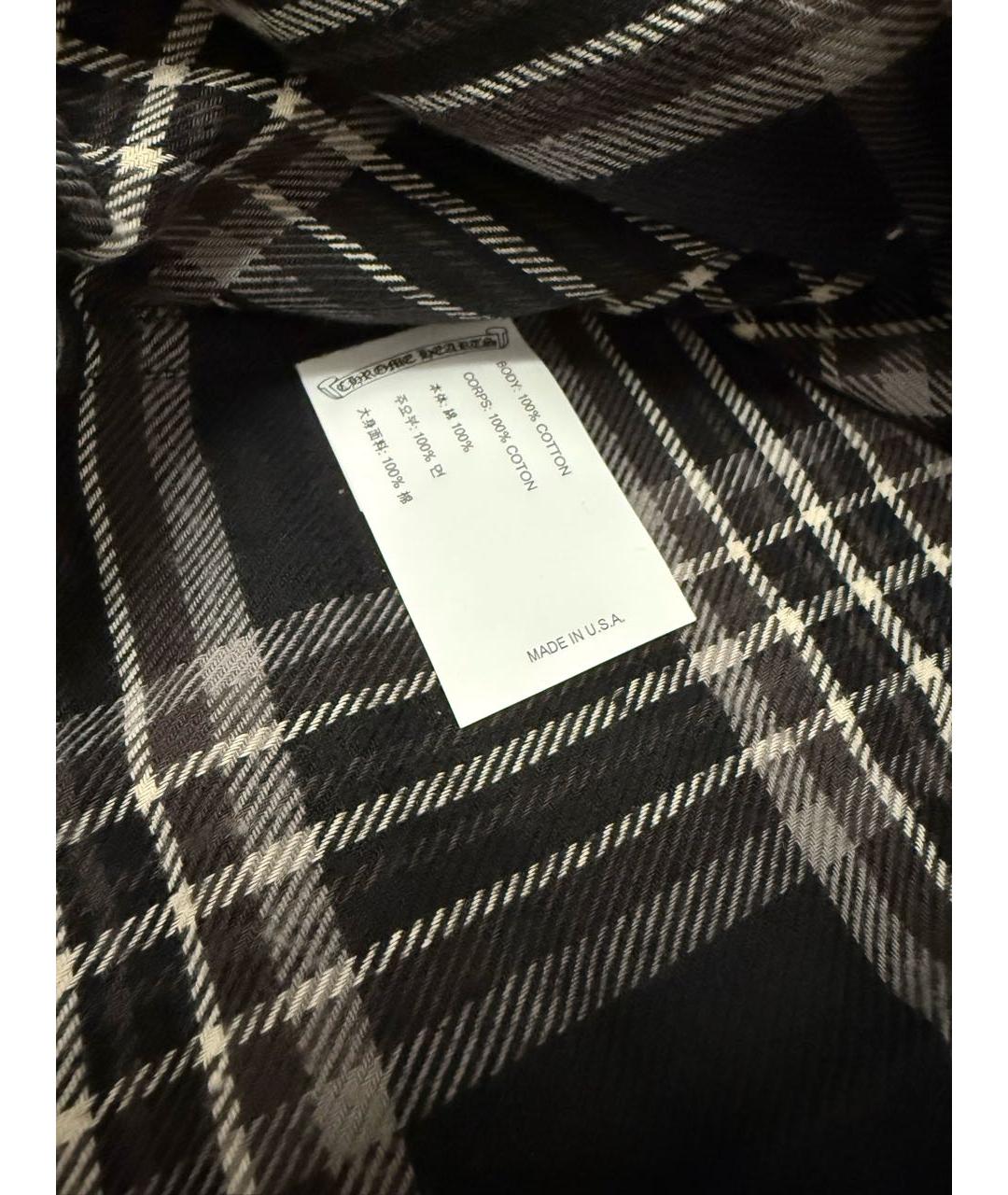 CHROME HEARTS Серая хлопковая классическая рубашка, фото 4