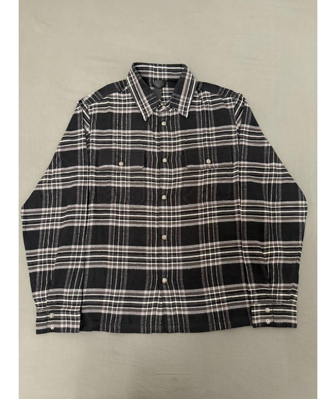 CHROME HEARTS Серая хлопковая классическая рубашка, фото 7