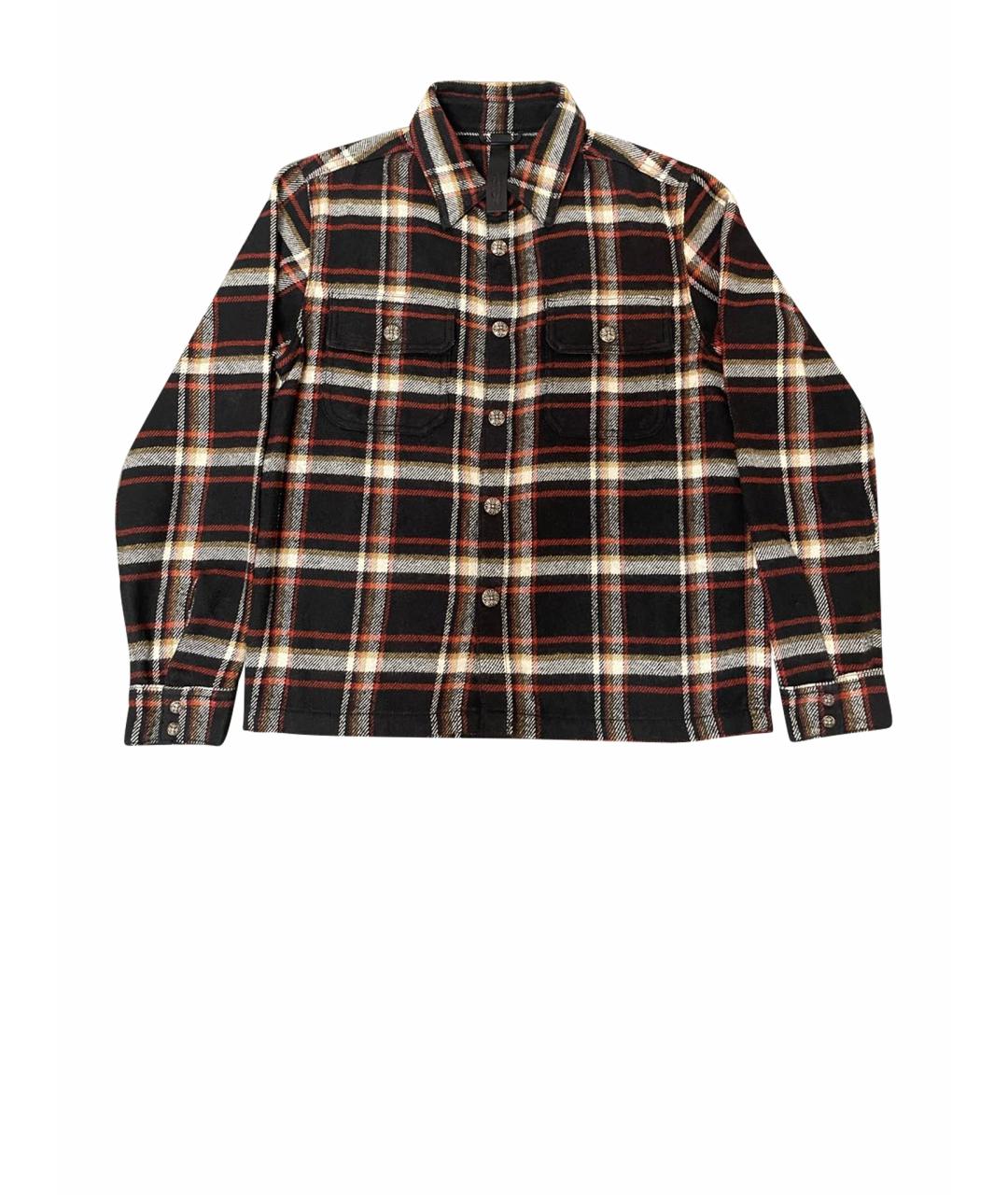 CHROME HEARTS Бордовая хлопко-полиэстеровая классическая рубашка, фото 1