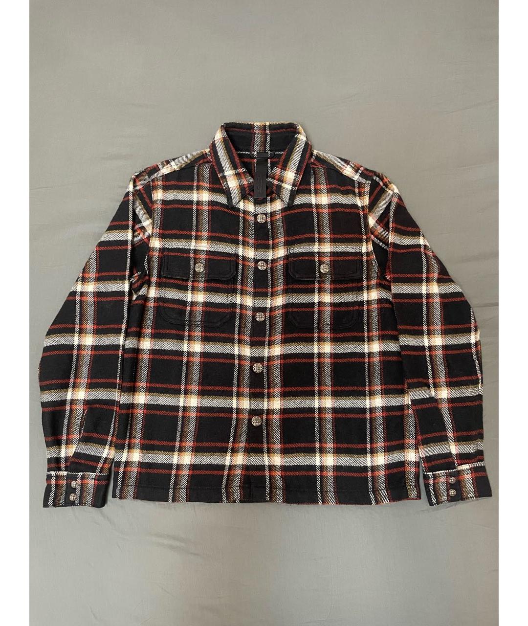 CHROME HEARTS Бордовая хлопко-полиэстеровая классическая рубашка, фото 6