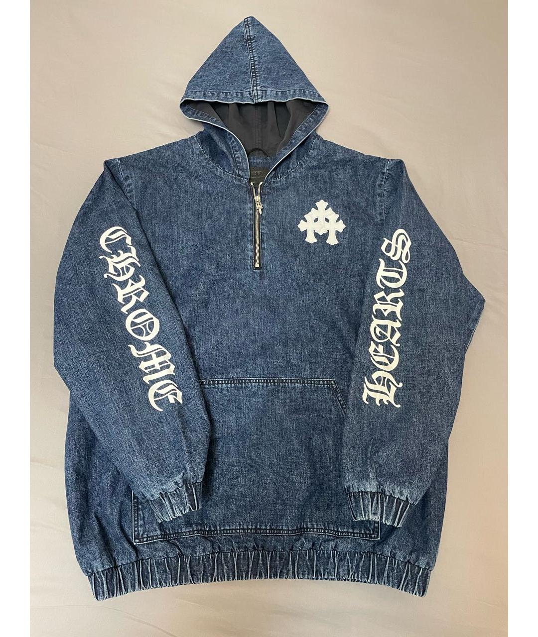 CHROME HEARTS Темно-синяя хлопковая куртка, фото 9