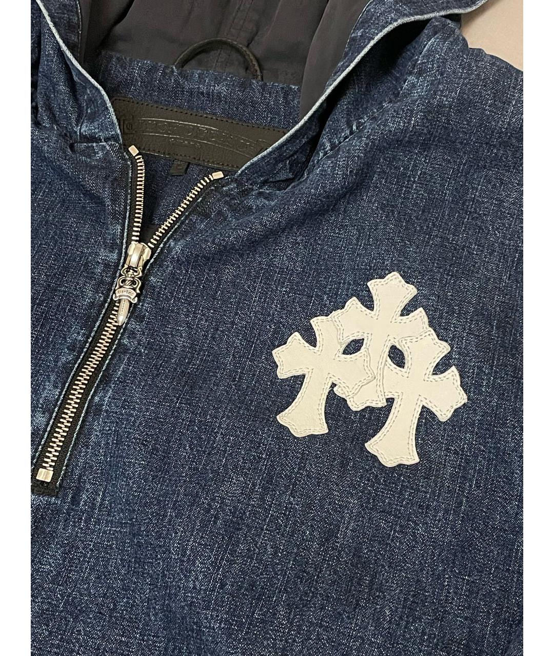 CHROME HEARTS Темно-синяя хлопковая куртка, фото 4