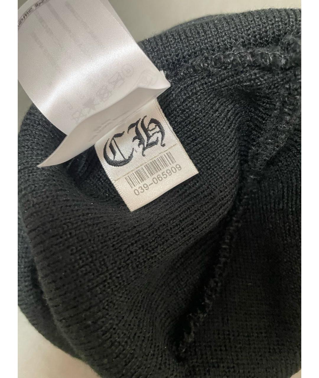 CHROME HEARTS Черная шапка, фото 4