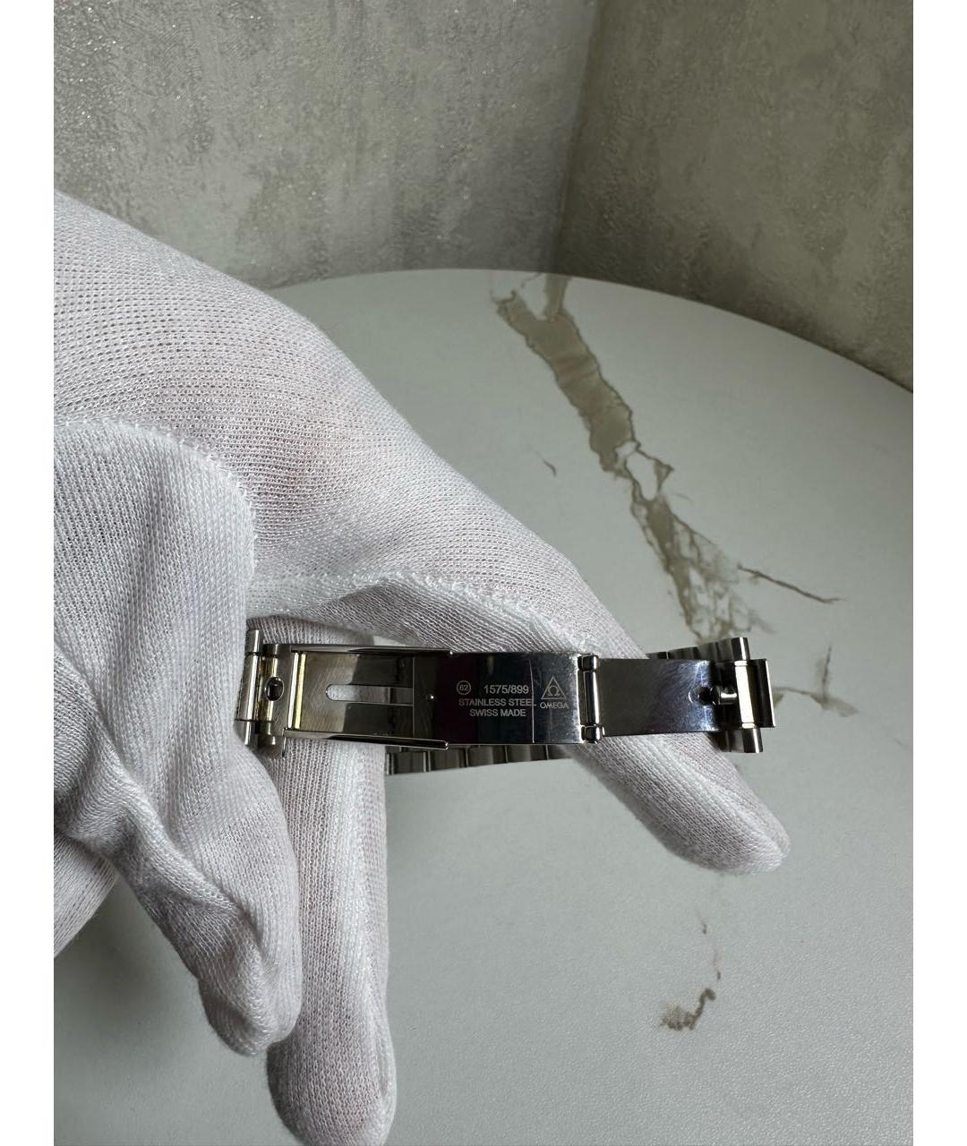 OMEGA Серебряные металлические часы, фото 3