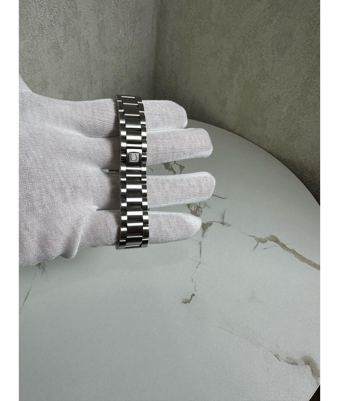 OMEGA Серебряные металлические часы, фото 5