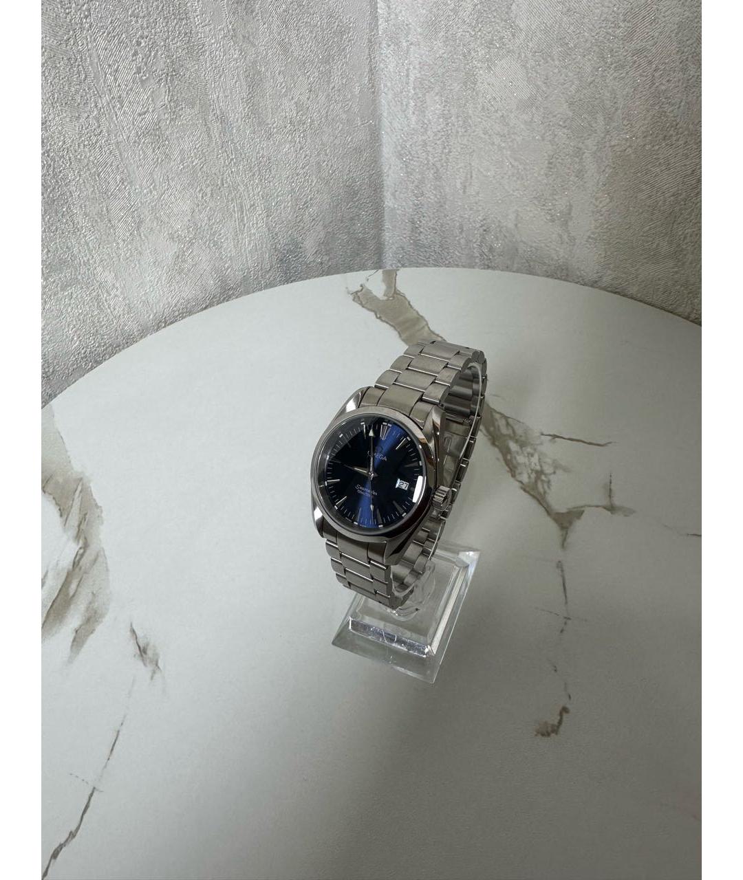 OMEGA Серебряные металлические часы, фото 4