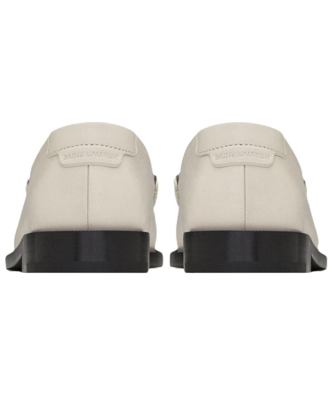 SAINT LAURENT Кожаные лоферы, фото 4