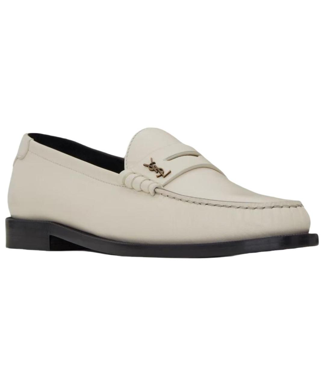 SAINT LAURENT Кожаные лоферы, фото 2