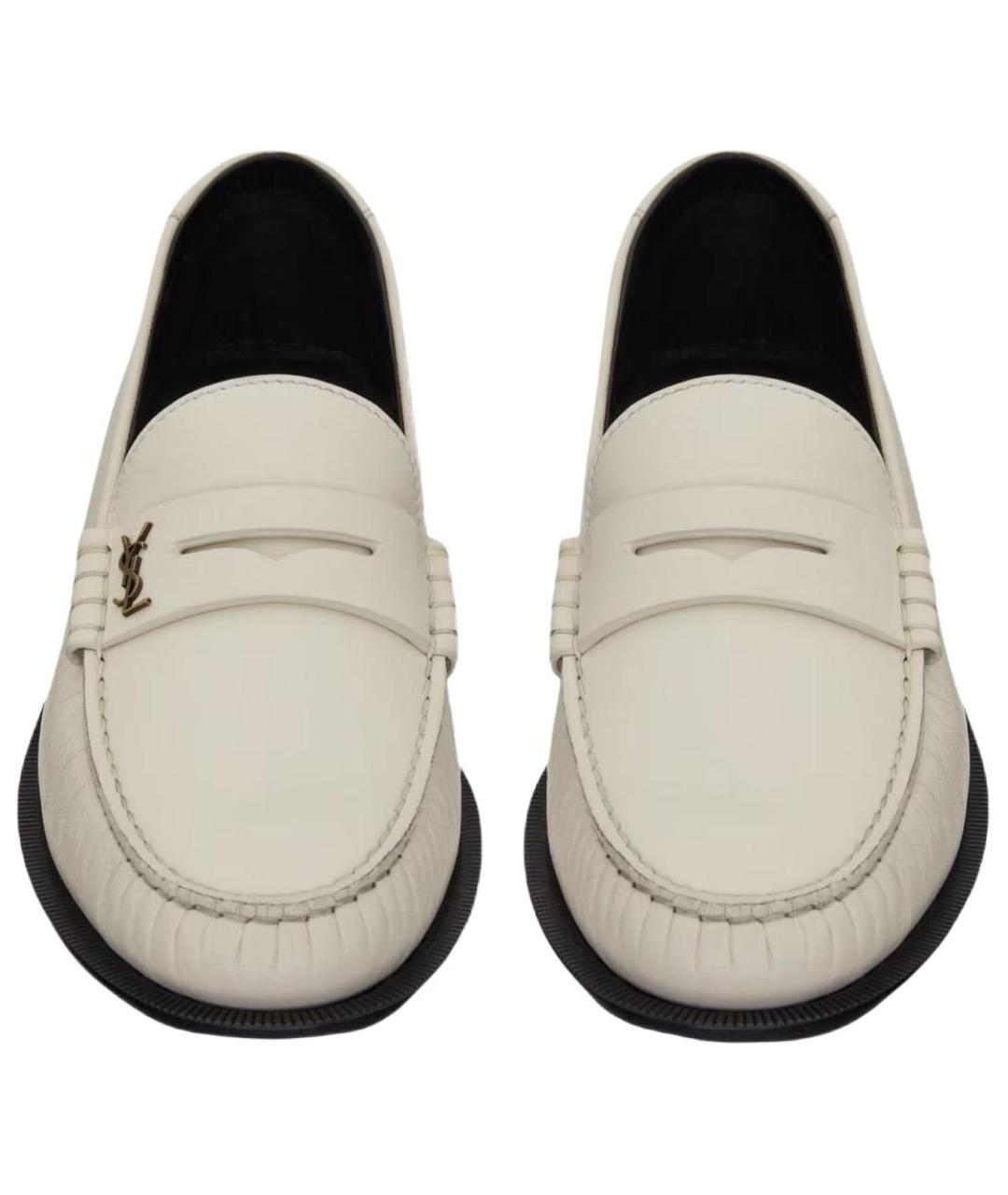 SAINT LAURENT Кожаные лоферы, фото 3