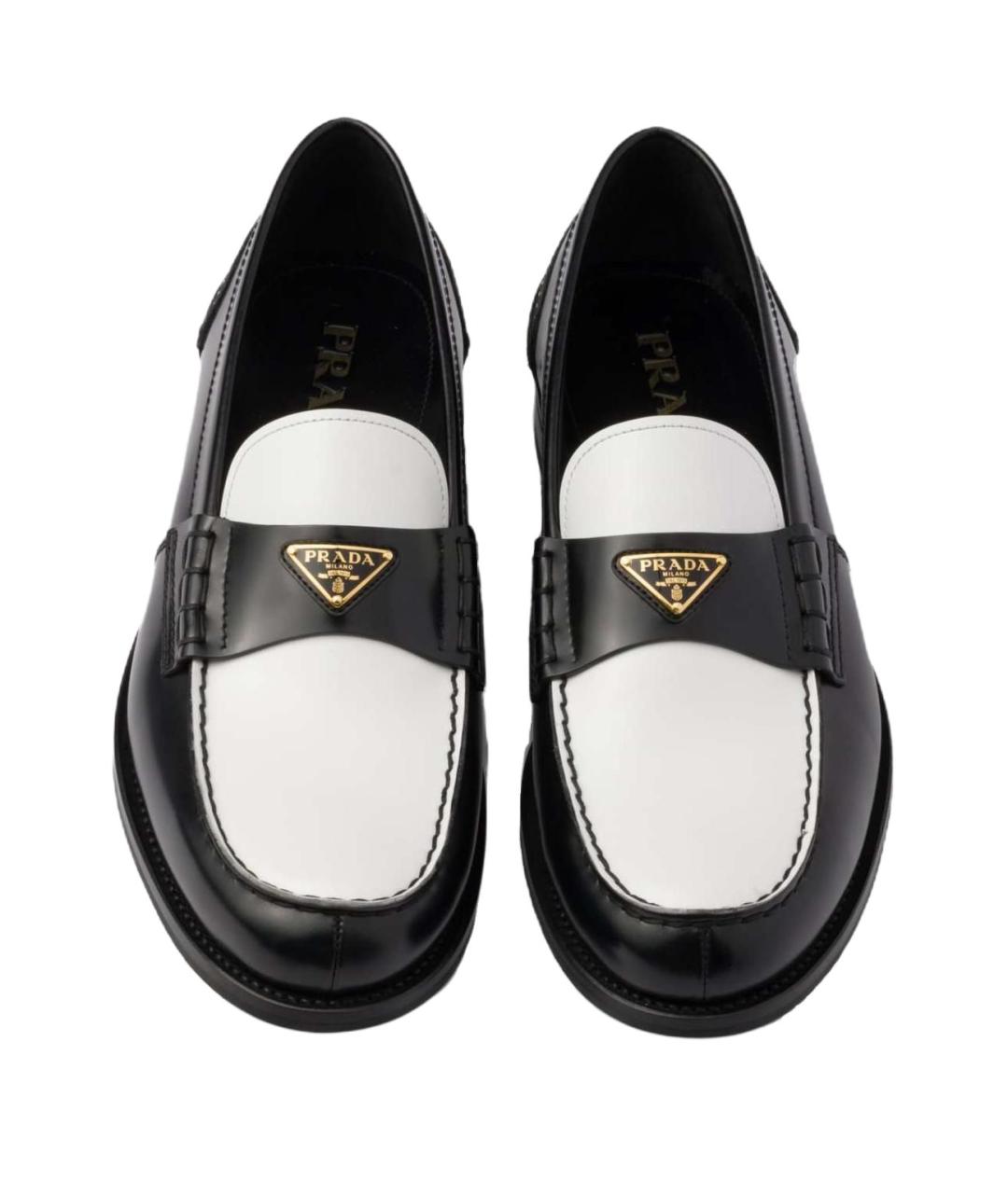 PRADA Черные кожаные лоферы, фото 5