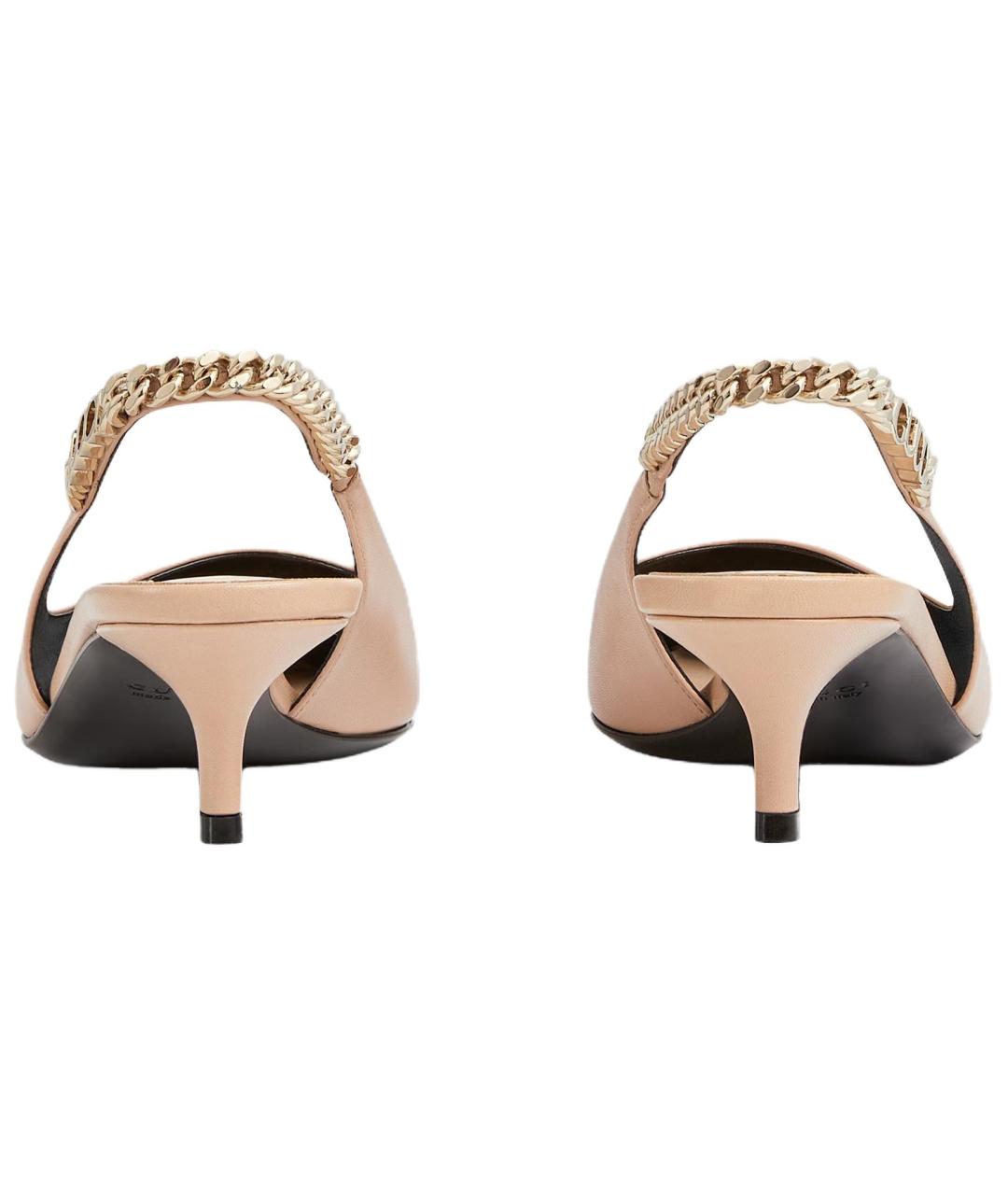 GUCCI Розовые кожаные туфли, фото 5