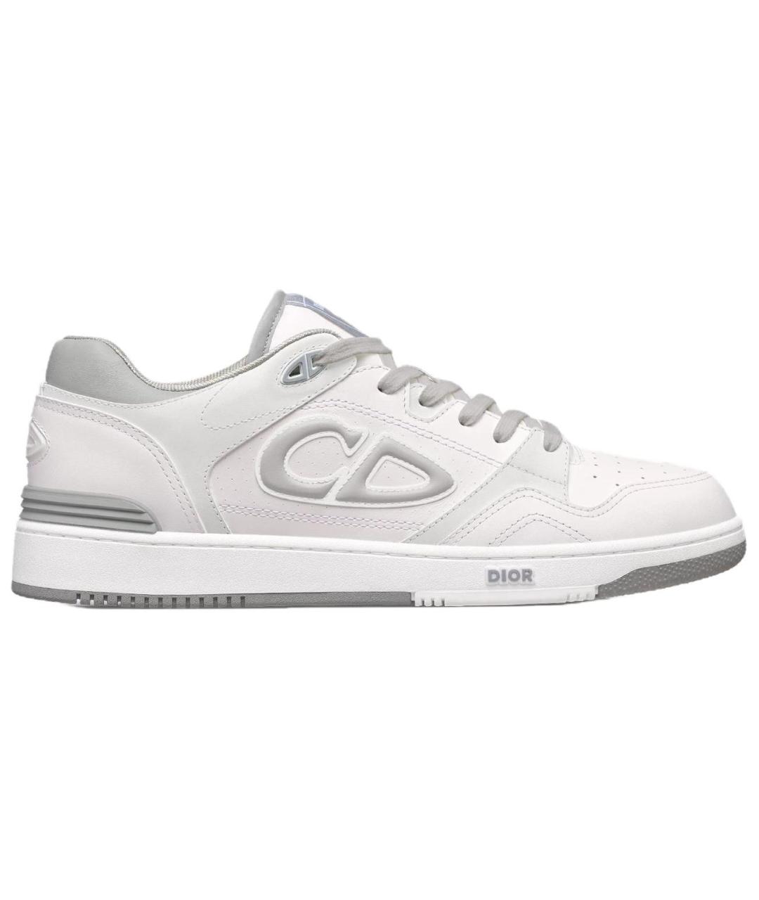 CHRISTIAN DIOR Белые кожаные низкие кроссовки / кеды, фото 1