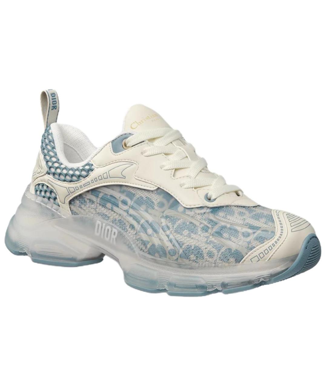 CHRISTIAN DIOR Синие кожаные кроссовки, фото 3