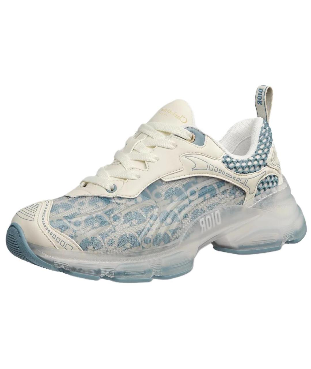 CHRISTIAN DIOR Синие кожаные кроссовки, фото 4