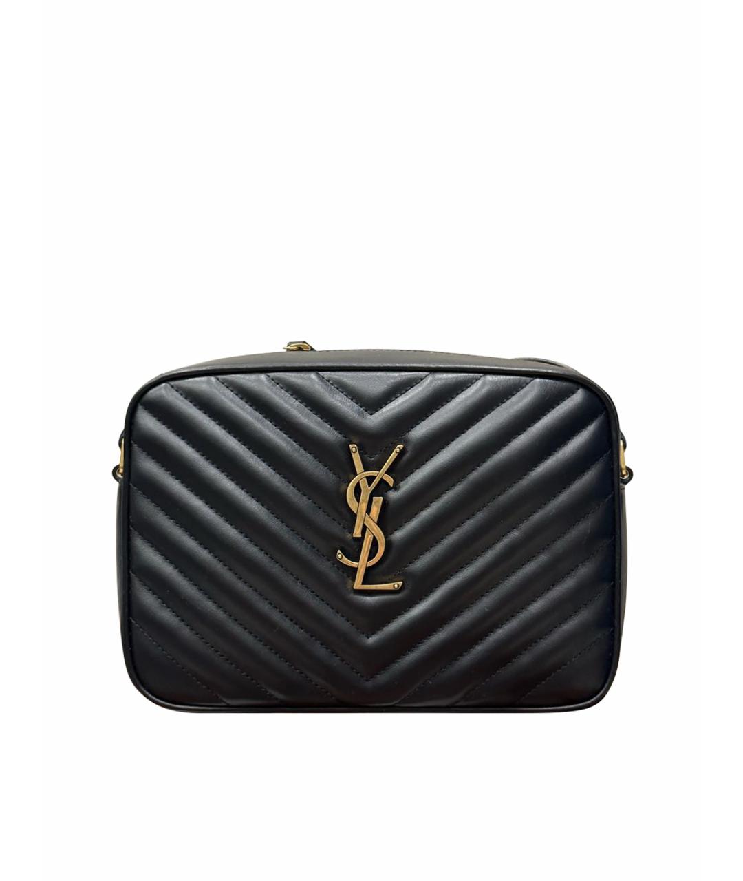 SAINT LAURENT Черная кожаная сумка через плечо, фото 7