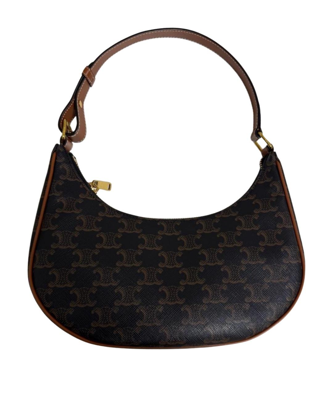 CELINE Коричневая сумка с короткими ручками, фото 1