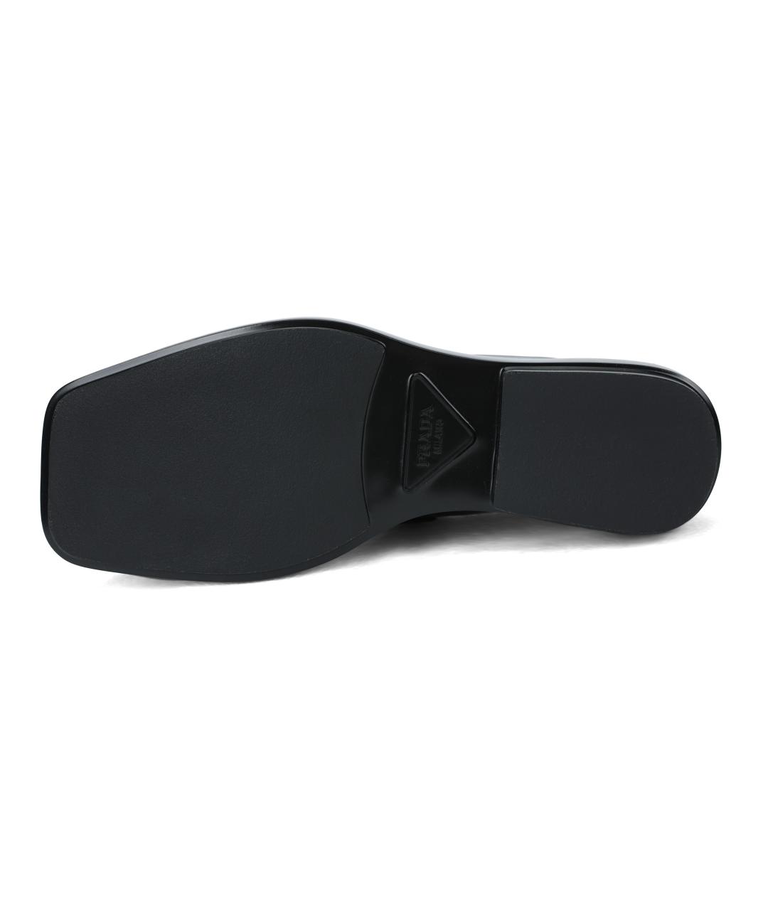 PRADA Черные кожаные лоферы, фото 5