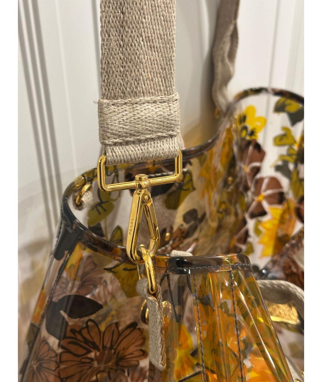 PRADA Желтая сумка через плечо, фото 4