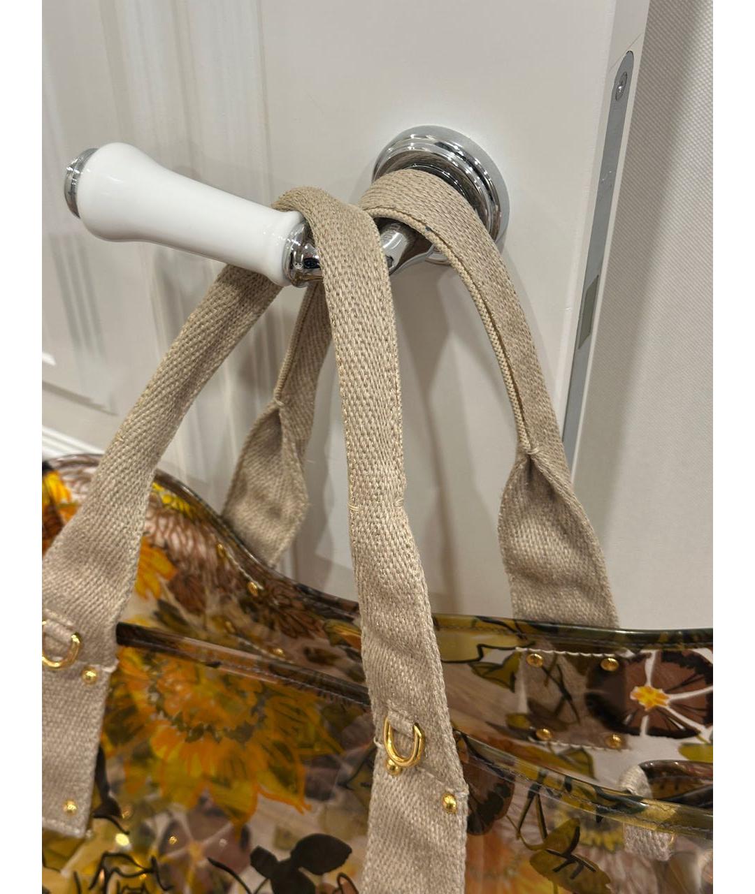 PRADA Желтая сумка через плечо, фото 5