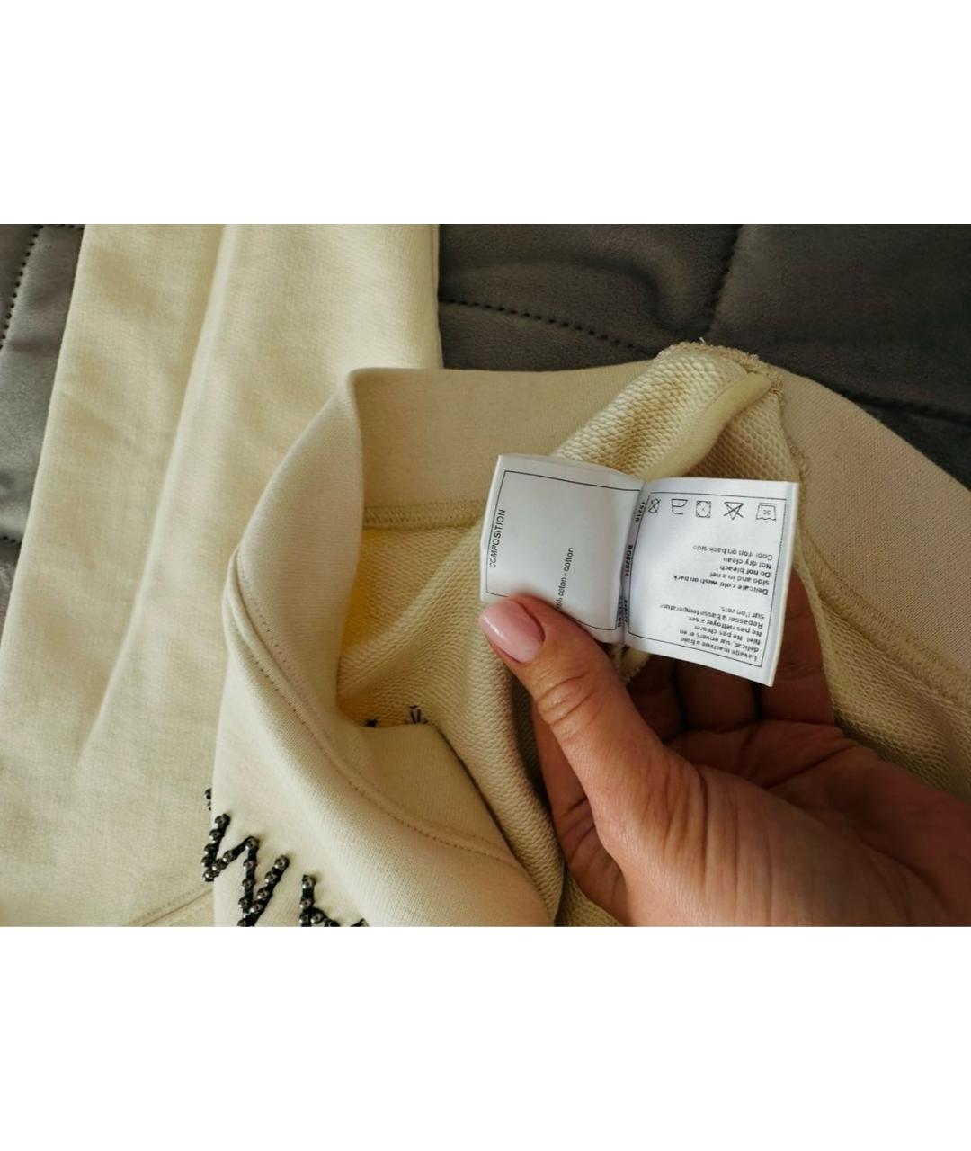 CHANEL Бежевый хлопковый джемпер / свитер, фото 5