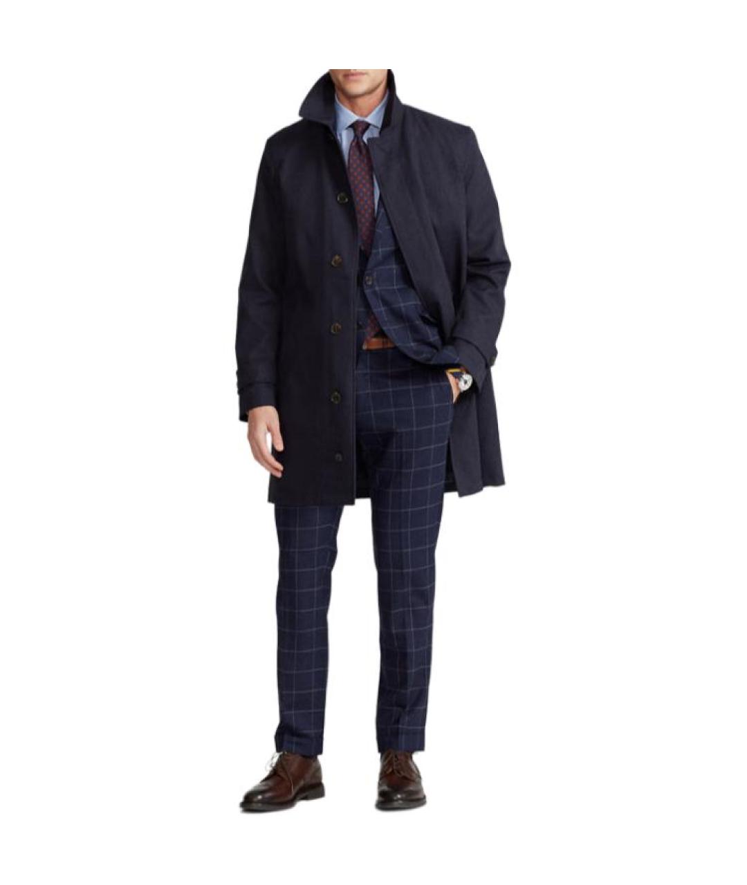 POLO RALPH LAUREN Темно-синее пальто, фото 2