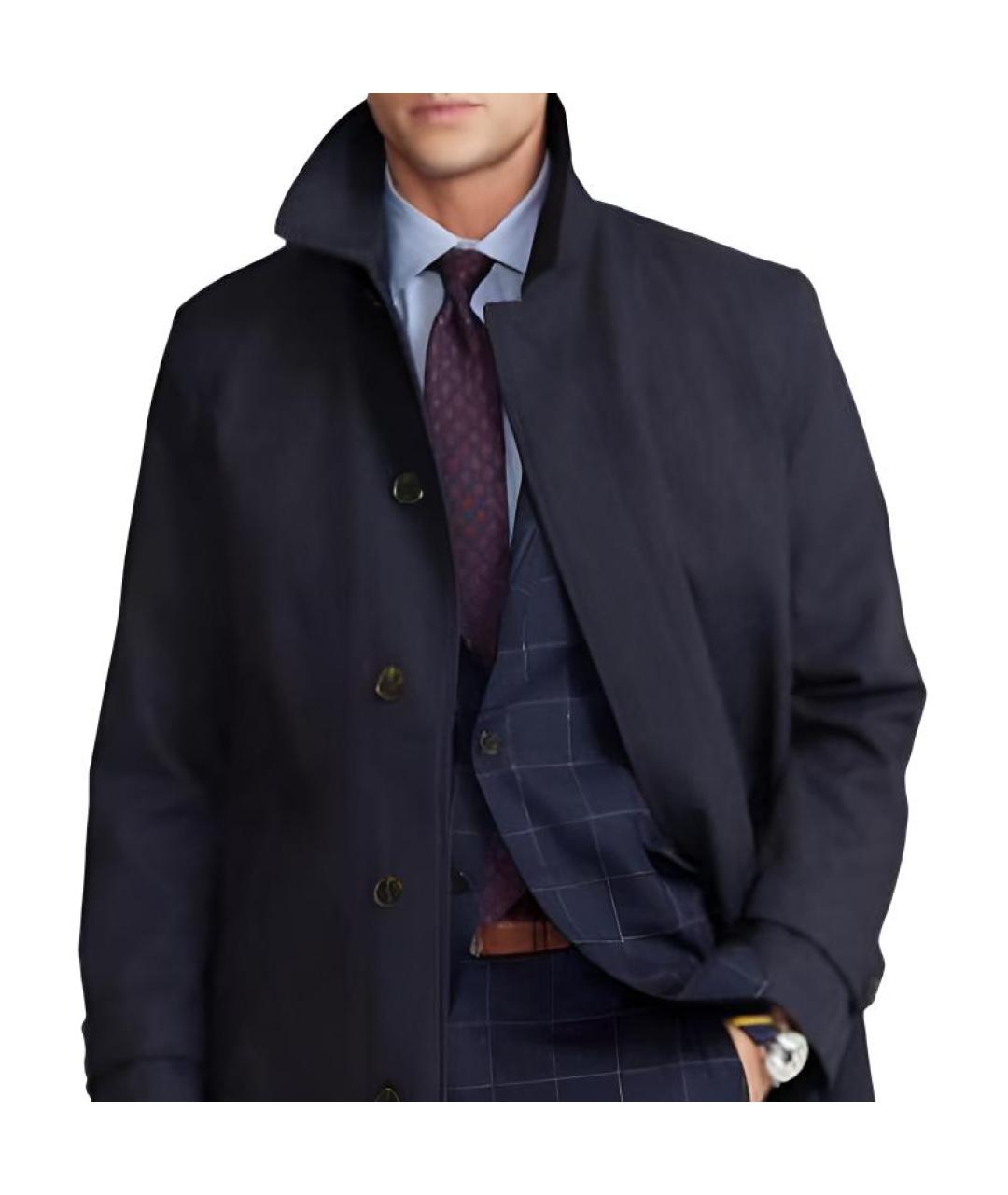 POLO RALPH LAUREN Темно-синее пальто, фото 4