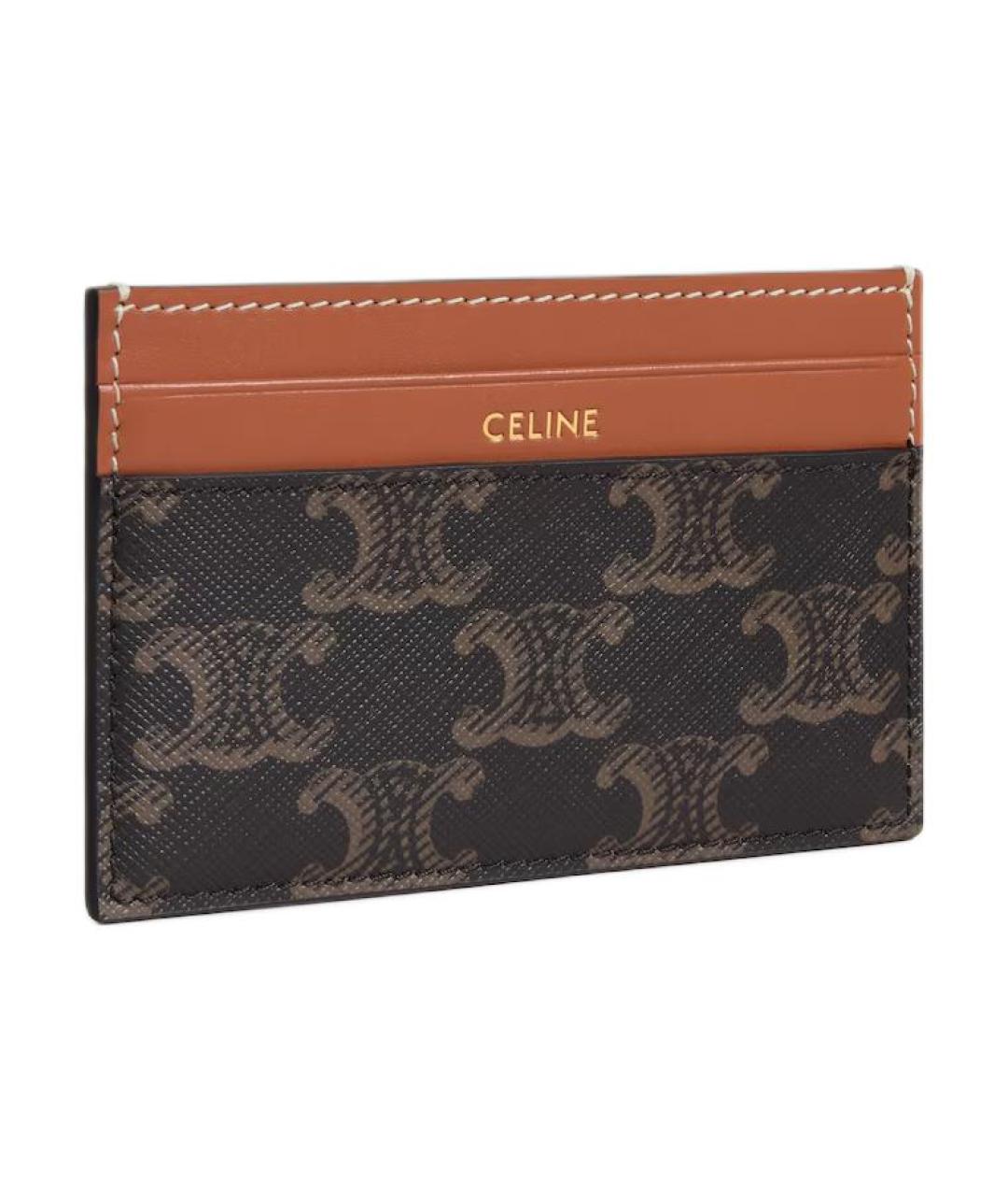 CELINE Коричневый кардхолдер, фото 2