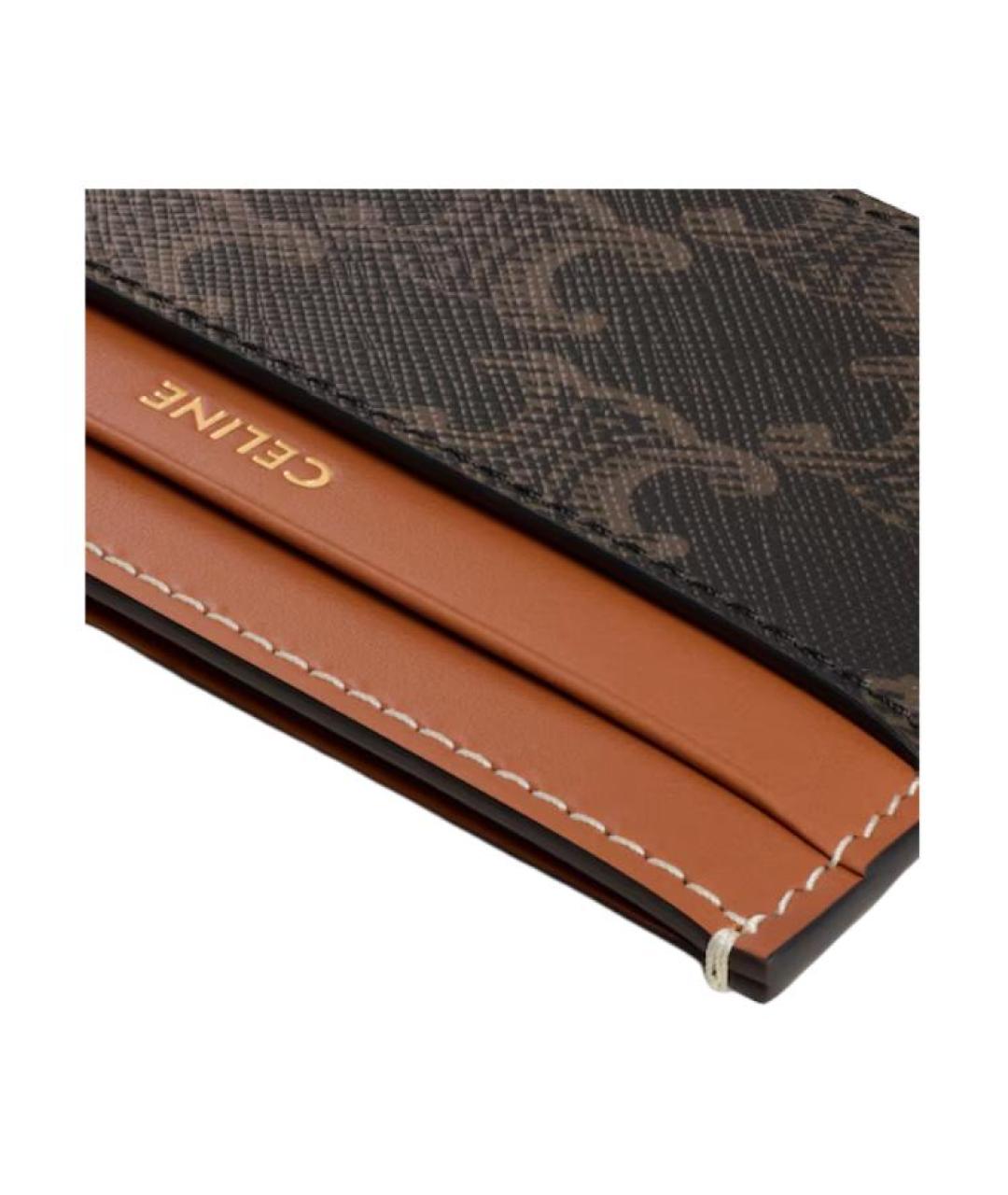 CELINE Коричневый кардхолдер, фото 5