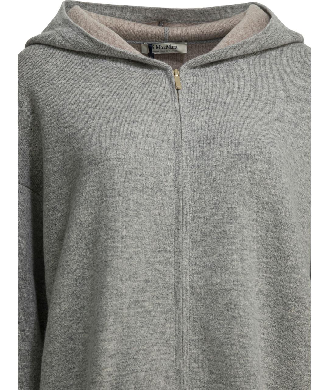 'S MAX MARA Серый шерстяной джемпер / свитер, фото 3