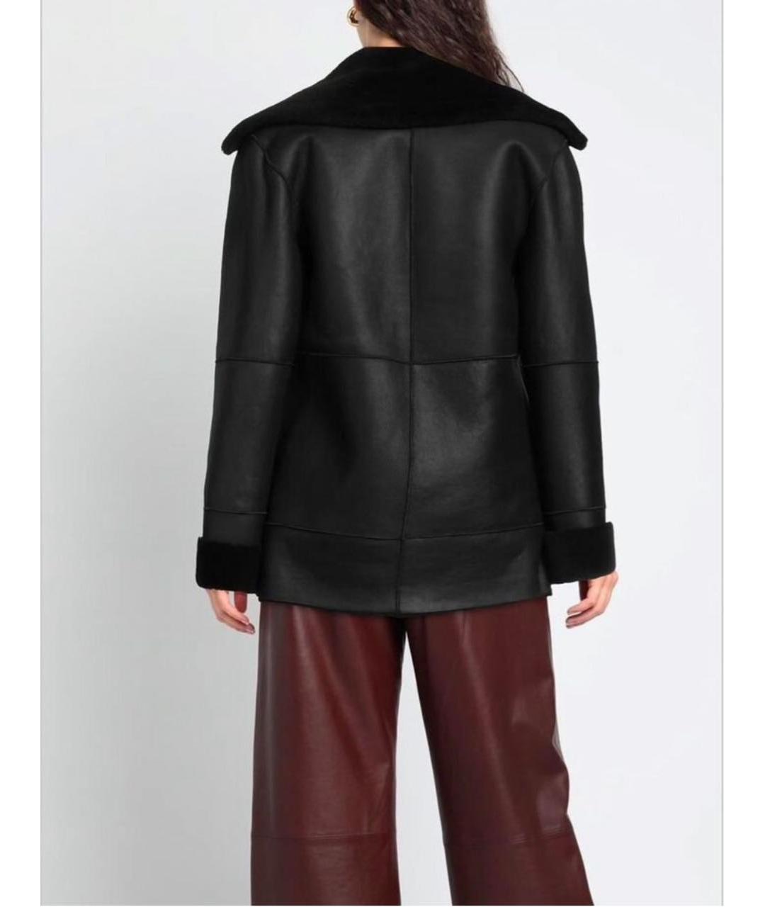 LIVIANA CONTI Черная меховая дубленка, фото 2