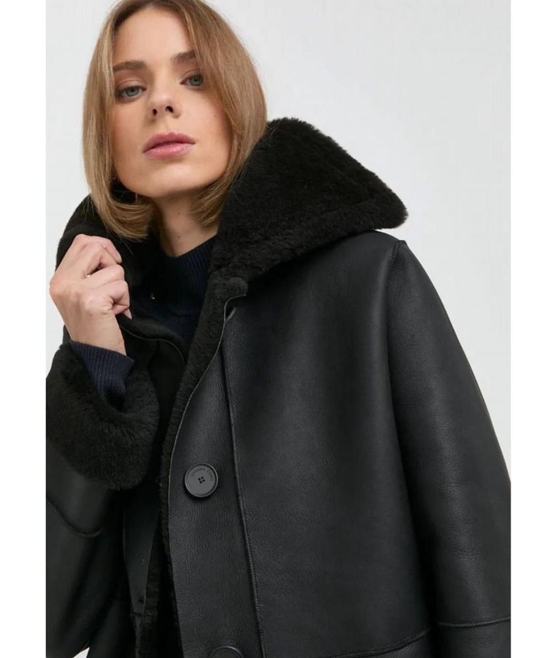 LIVIANA CONTI Черная меховая дубленка, фото 4