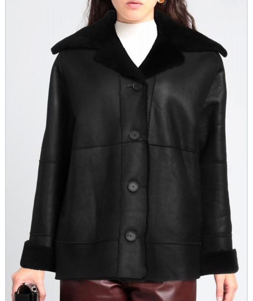 LIVIANA CONTI Черная меховая дубленка, фото 9