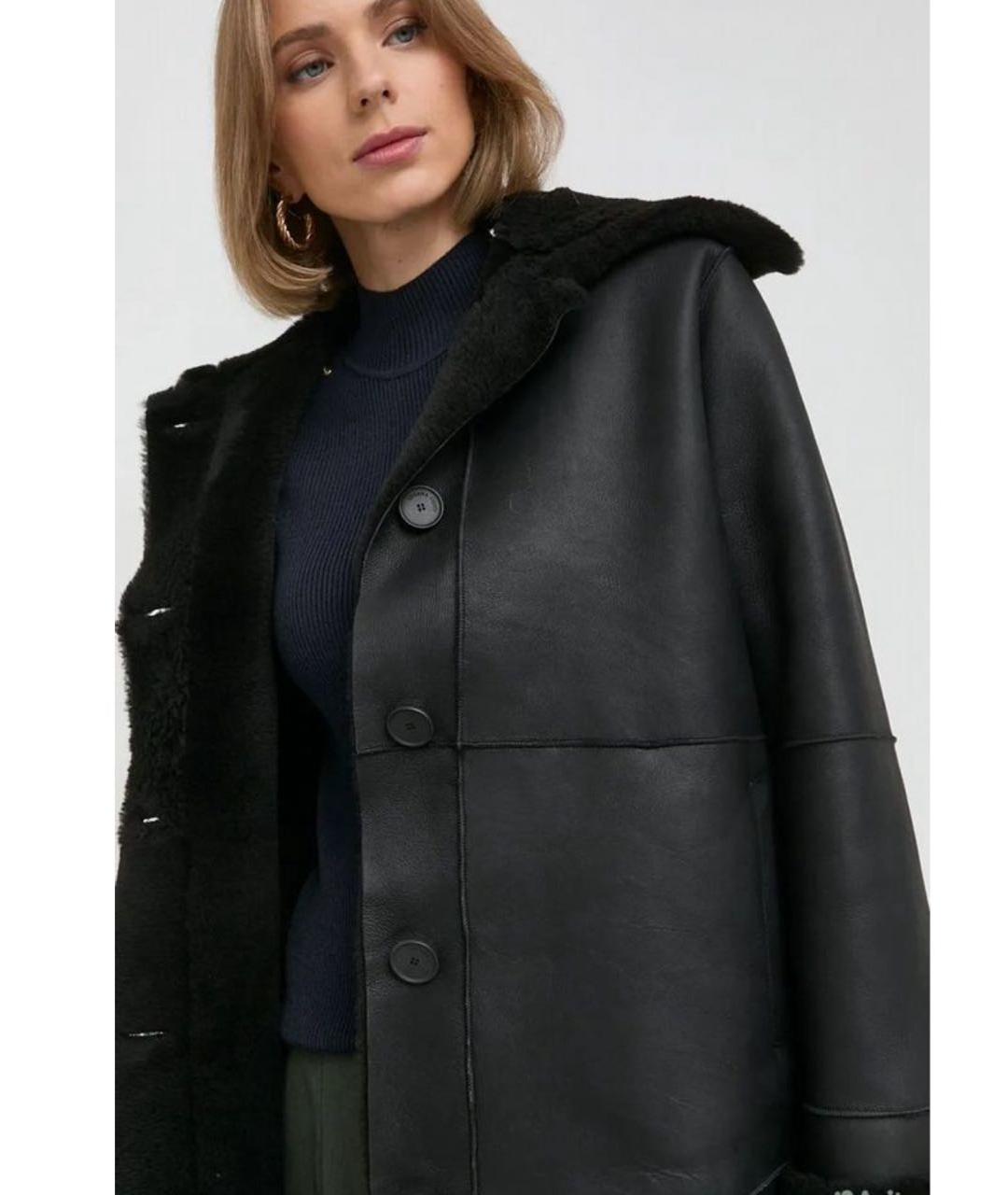 LIVIANA CONTI Черная меховая дубленка, фото 6