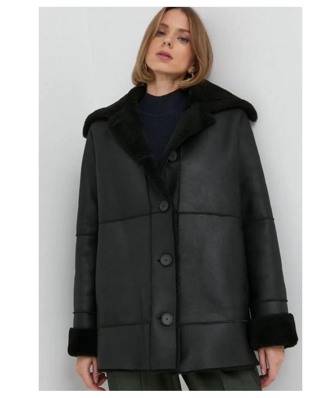 LIVIANA CONTI Черная меховая дубленка, фото 7