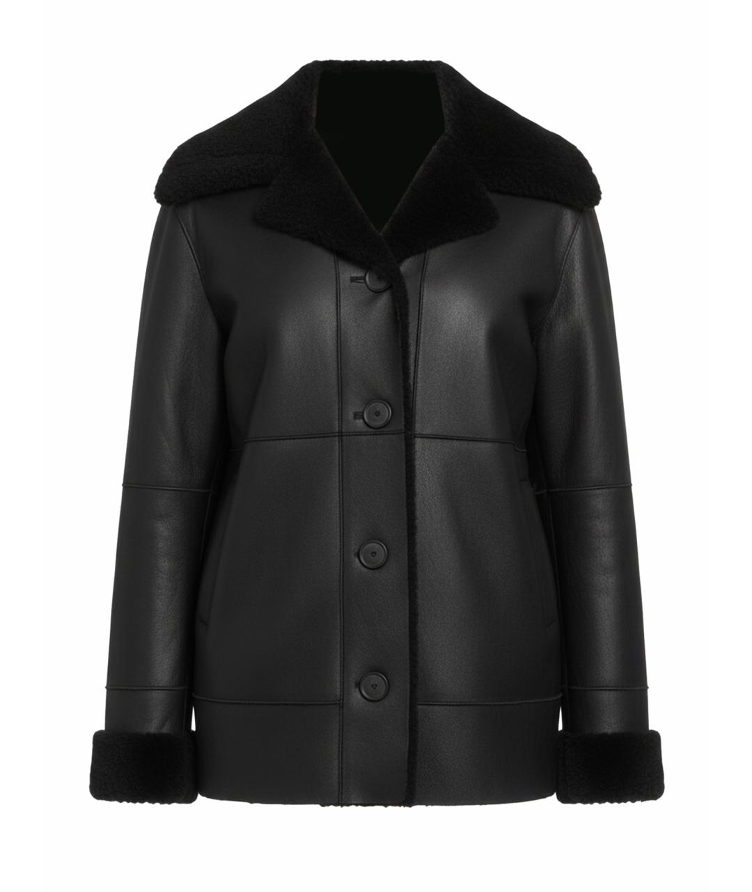 LIVIANA CONTI Черная меховая дубленка, фото 1