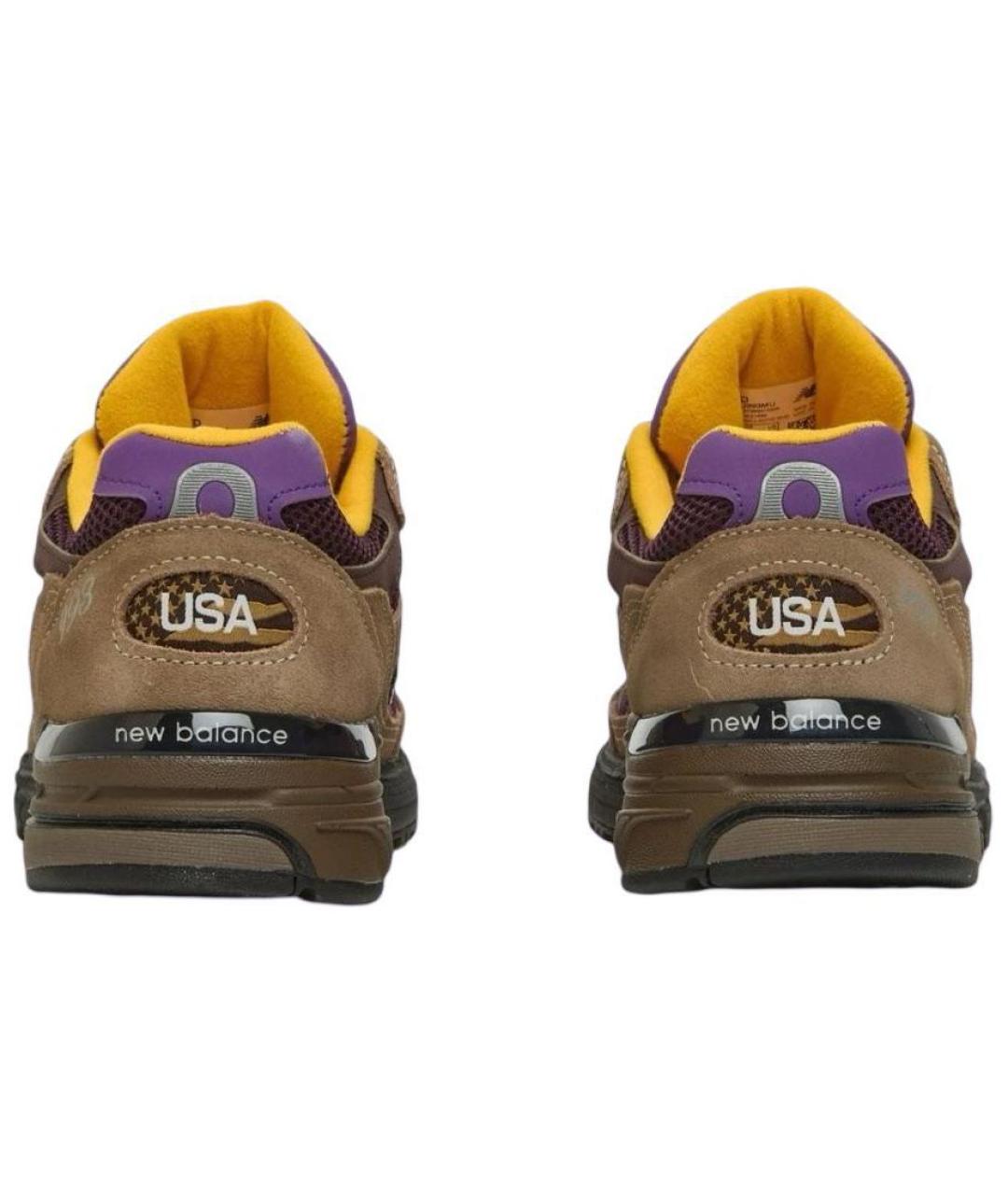 NEW BALANCE Коричневые замшевые кроссовки, фото 5