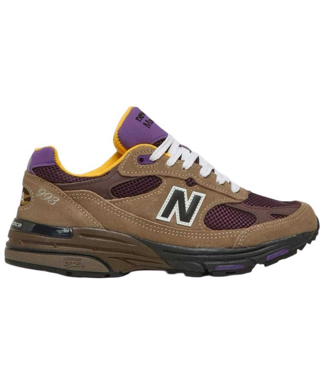 NEW BALANCE Коричневые замшевые кроссовки, фото 6