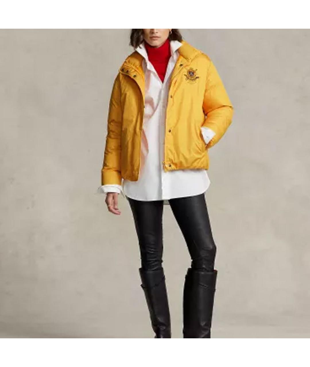 POLO RALPH LAUREN Желтый пуховик, фото 2